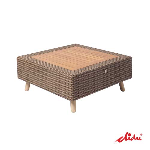patio coffee table synthetic rattan weaving furniture kona