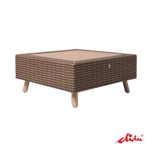 patio coffee table synthetic rattan weaving furniture kona