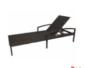 wicker sunbed synthetic rattan sun lounger outdoor chaise pasific
