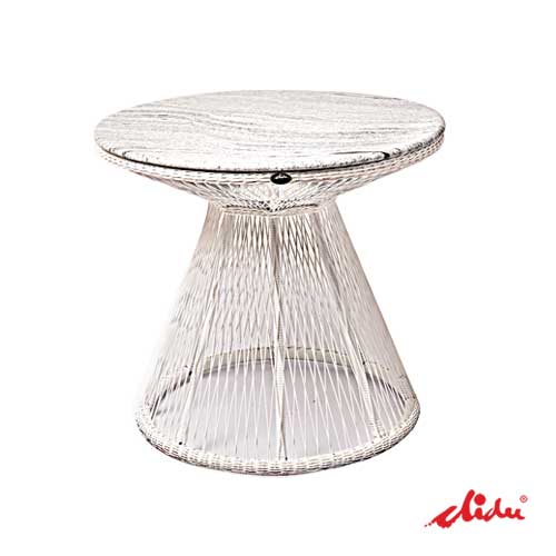 granite table on top wicker luxury outdoor furniture rome