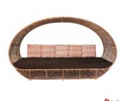 luxury patio daybed wicker furniture for premium hotels and resorts
