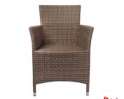 wicker synthetic rattan arm seat chair for outdoor lover