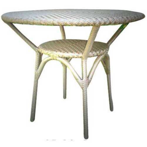 round wicker table patio dining set rattan miura