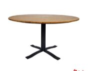 teak dining table wooden cafe furniture hakappe single leg