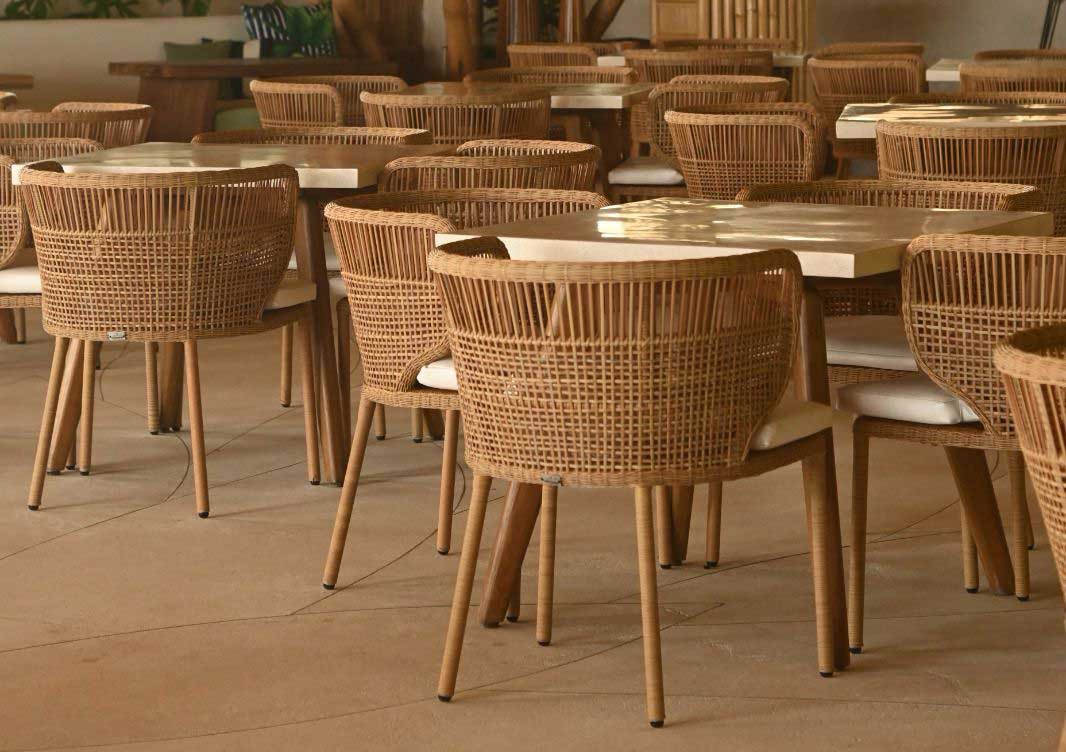 lora dining chair wicker chair manufacturer