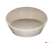 round wicker daybed with canopy for luxury hotel honeymoon
