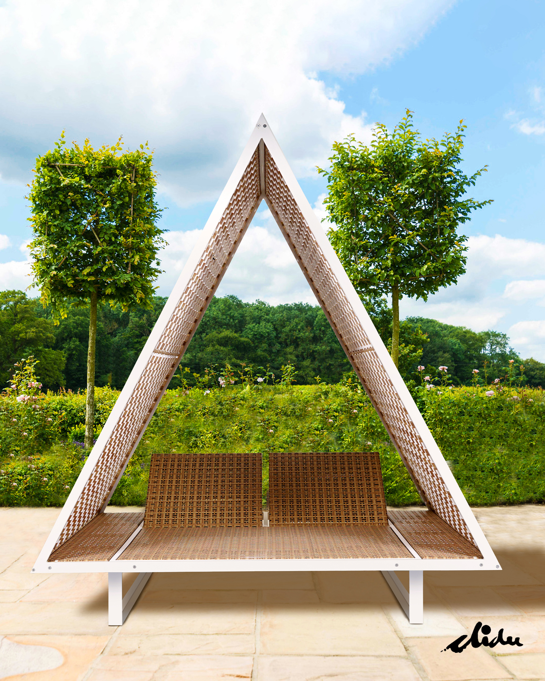 premium daybed for luxury hotels and resorts furniture piramid outdoor furniture factory and manufacturer