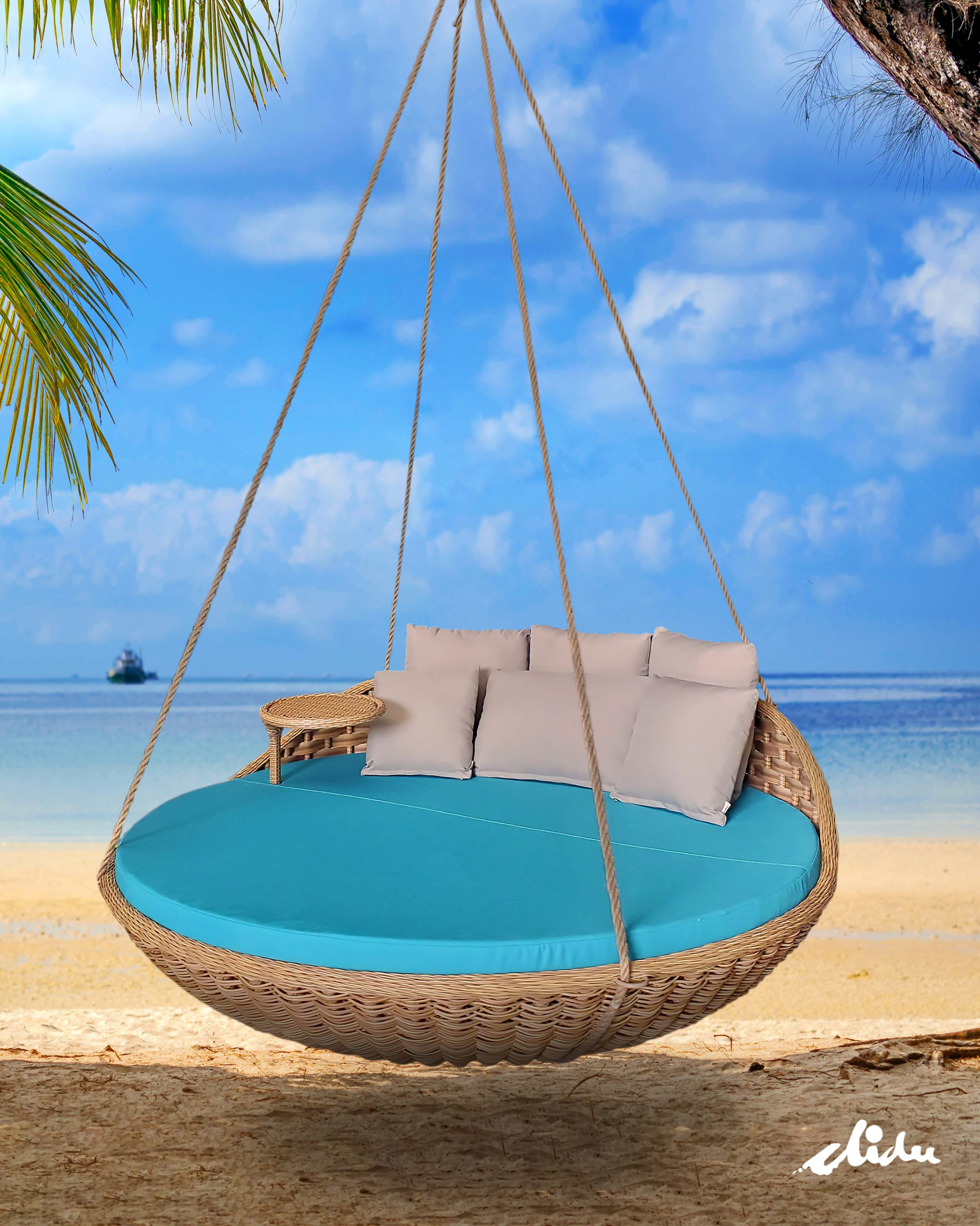 hanging daybed for luxury villa and resorts exterior outdoor furniture factory and manufacturer
