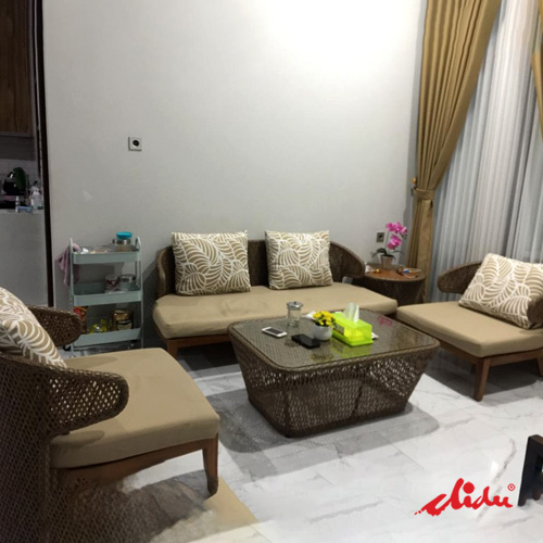 wooden couch set for premium hotels lounge bavana