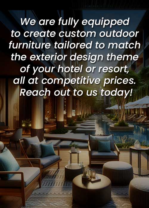 outdoor hotel furniture supplier to singapore