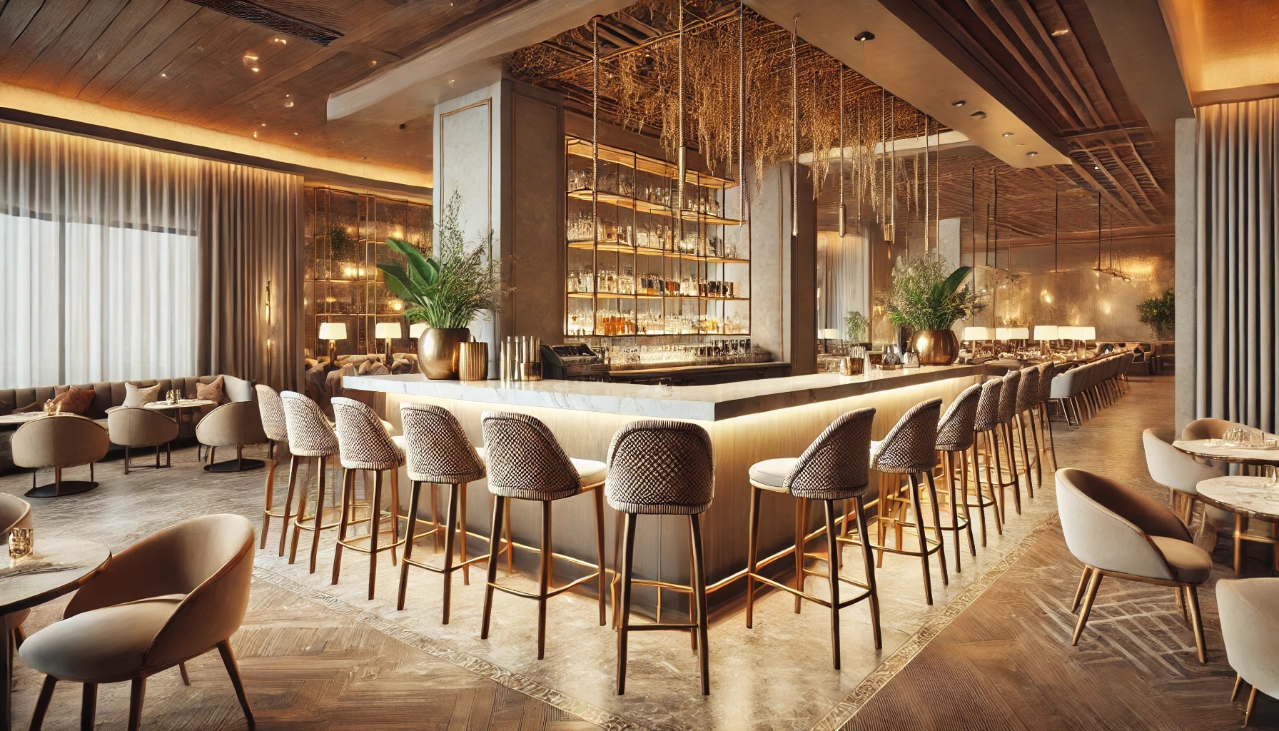 cafe furniture rope weaving tall chair tall bar chair modern restaurant furniture