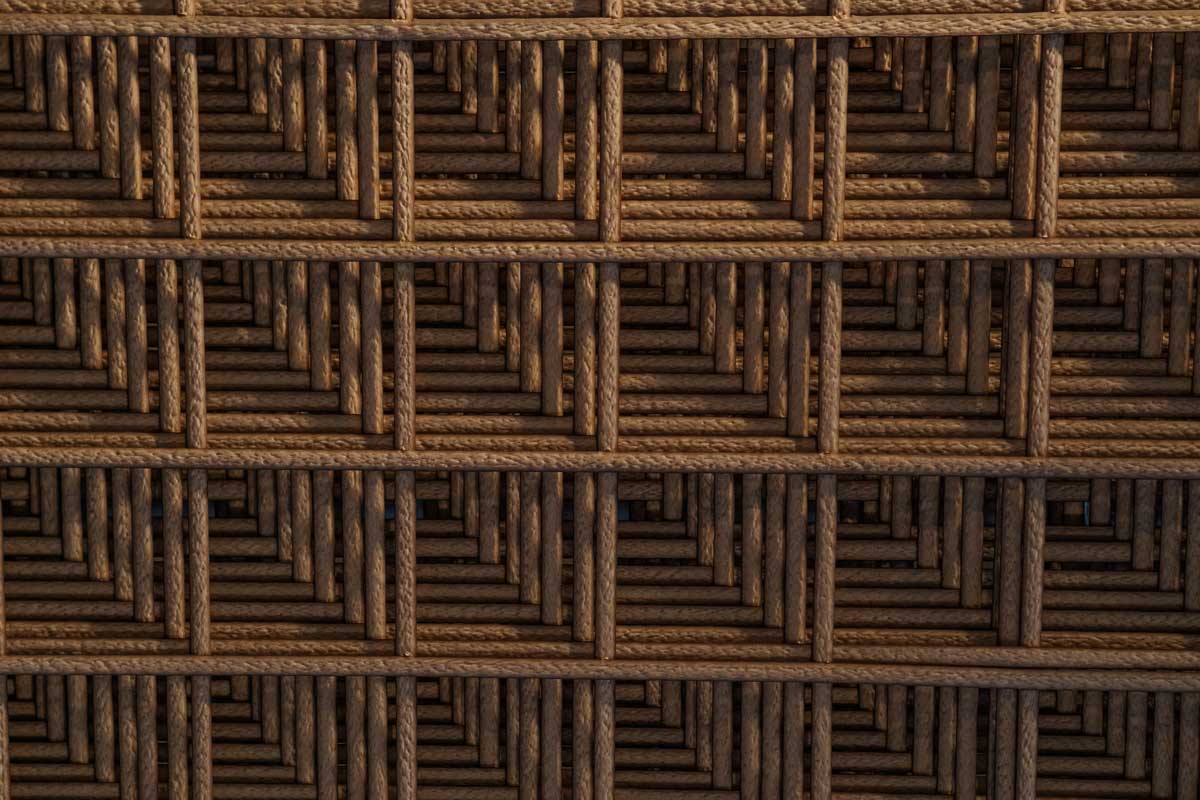 wicker ceiling panel wall panel decoration manufacturer for architectural interior design