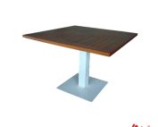 teak dinner table top with iron leg toubana
