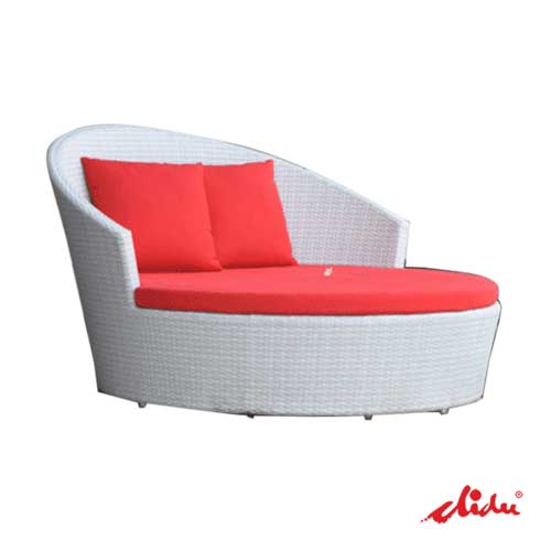 round outdoor daybed weatherproof chaise lounge acapulco