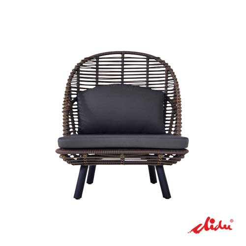 garden deck chair for patio lounging hasta high back