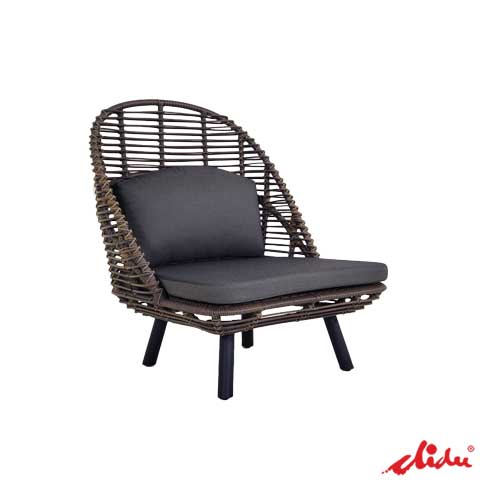 garden deck chair for patio lounging hasta high back