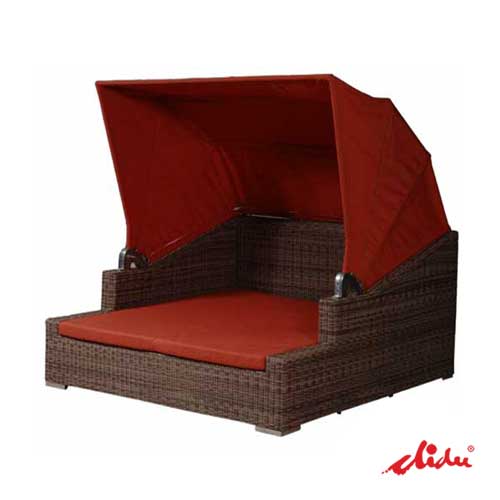wicker outdoor daybed with canopy for luxury villa quadro