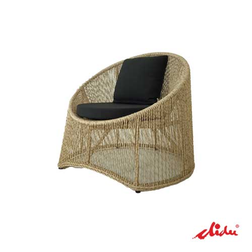 wicker single sofa for resorts and villa's patio & garden sogari