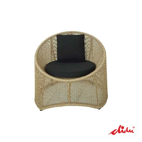 wicker single sofa for resorts and villa's patio & garden sogari